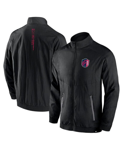 Men's Black St. Louis City SC Header Raglan Full-Zip Jacket