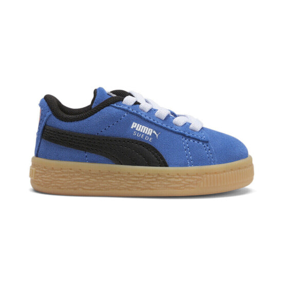 Кроссовки для малышей PUMA Suede Classic GEN. со шнуровкой 3930100 синего цвета