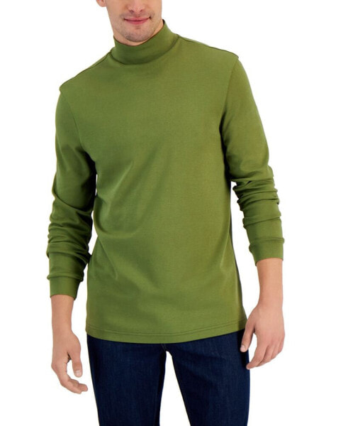 Men's Solid Mock Neck Shirt, Created for Macy's