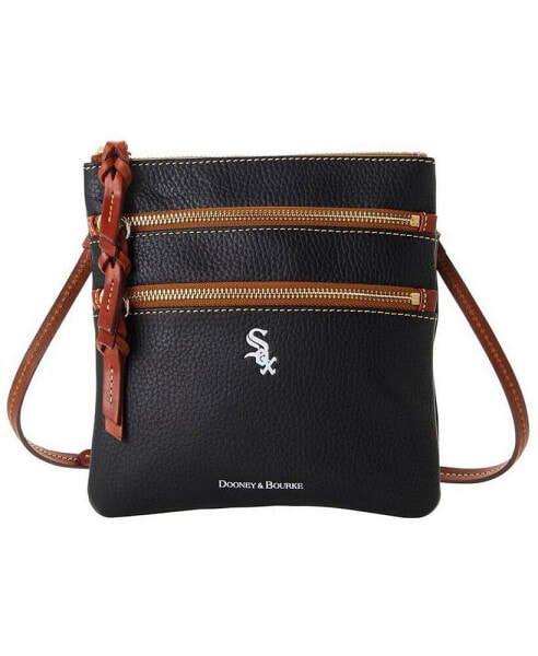 Women's Chicago White Sox Pebble Triple-Zip Core Crossbody Purse