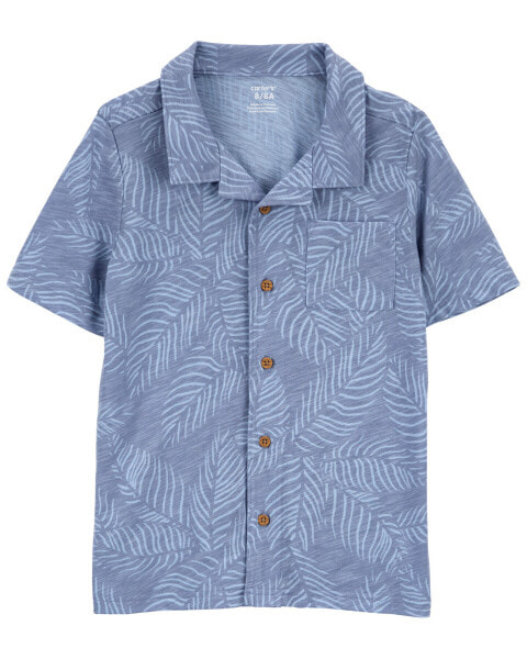 Kid Palm Tree Button-Front Shirt 4