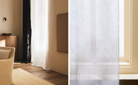 Linen curtain 140 x 300 cm