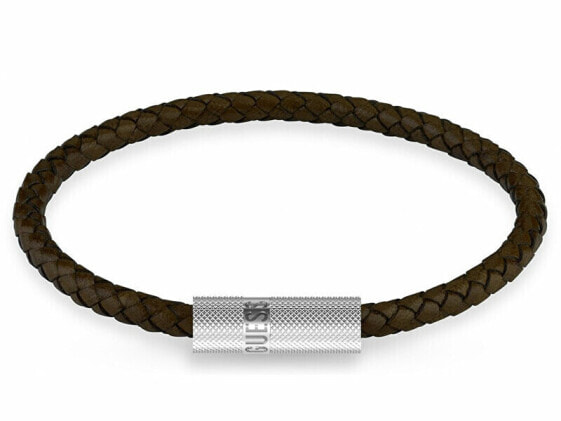 Blackjack Brown Leather Bracelet JUXB03238JWSTBW