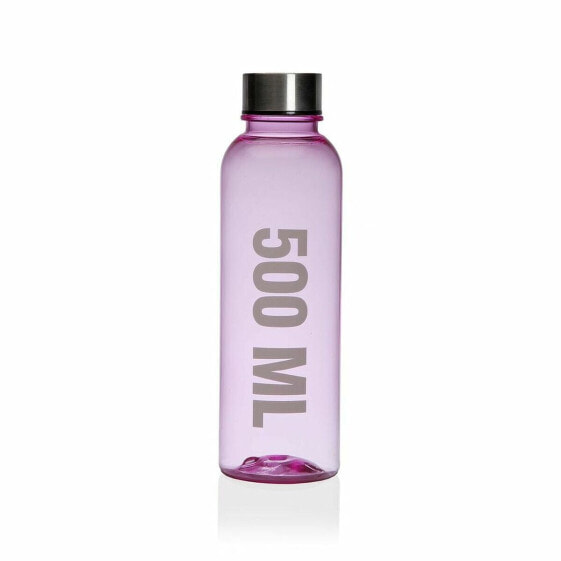 Бутылка для воды Versa Розовая 500 мл из стали и полистирола