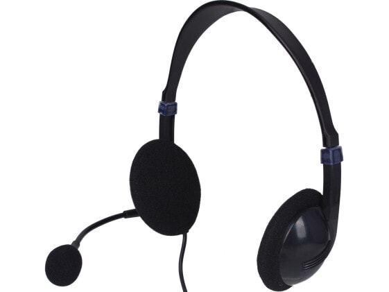 SANDBERG Saver USB headset - Headset - Head-band - Calls & Music - Black - Binaural - In-line control unit