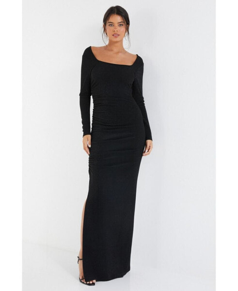 Women's Brillo Long Sleeve Maxi Dress