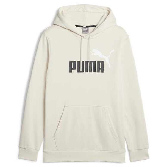 Puma Essentials Logo Pullover Hoodie Mens Beige Casual Outerwear 84684987