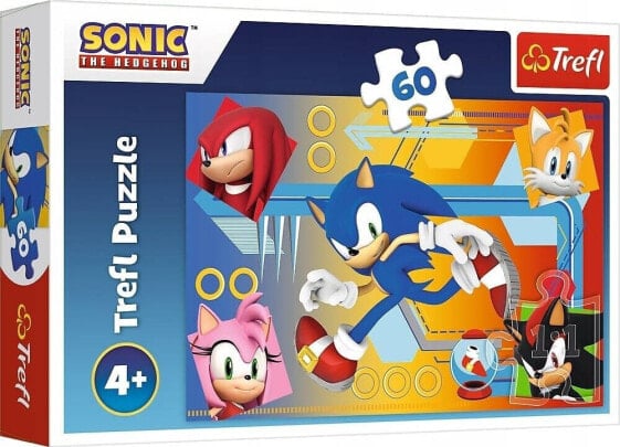 Trefl PUZZLE 60EL TREFL SONIC W AKCJI PUD