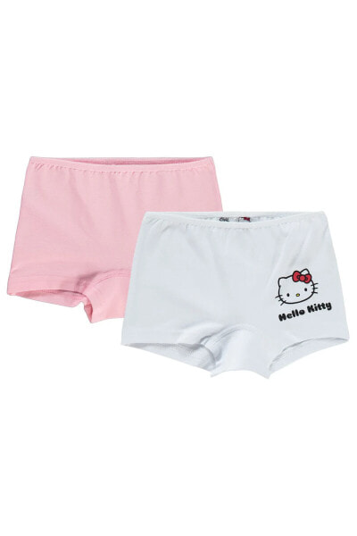 Kız Çocuk 2'li Boxer Set 2-10 Yaş Pembe