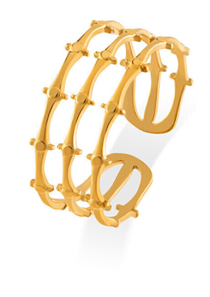 Modern Gold Plated Adjustable Ring