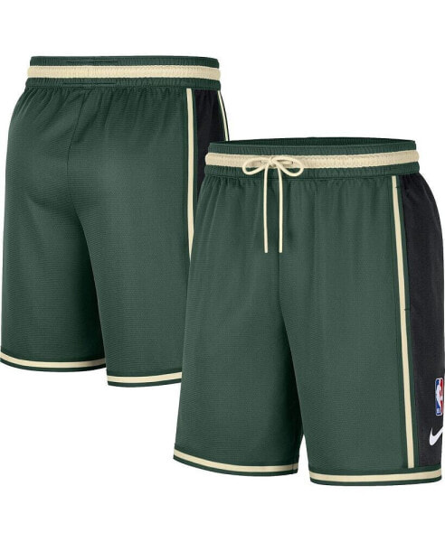 Men's Hunter Green Milwaukee Bucks Pre-Game Performance Shorts