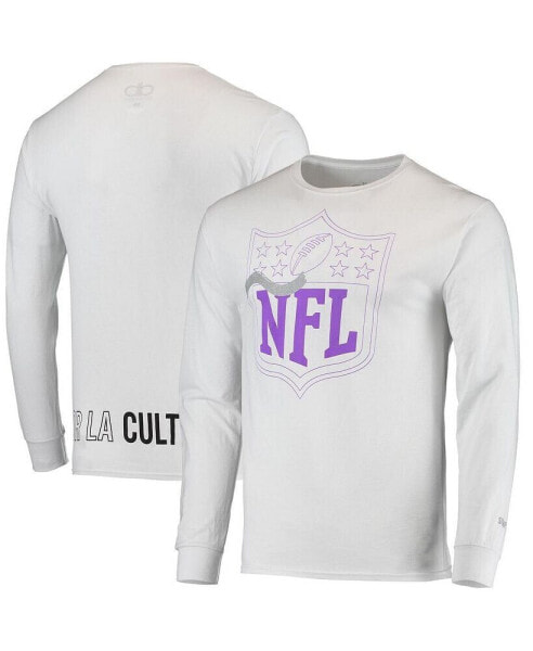 Men's White NFL Por La Cultura '21 Collection Long Sleeve T-shirt