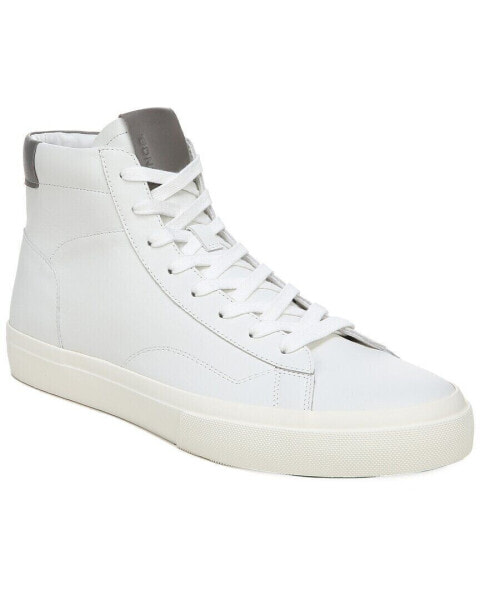 Vince Fitzroy Leather Sneaker Men's White 12