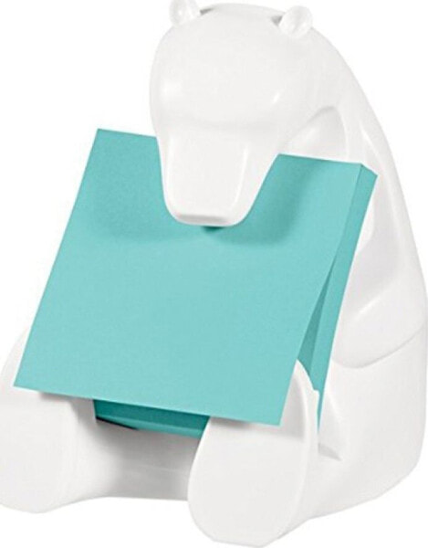 Post-it Podajnik do karteczek samoprzylepnych POST-IT Miś (Bear-330), biały, w zestawie 1 bloczek Super Sticky Z-Notes