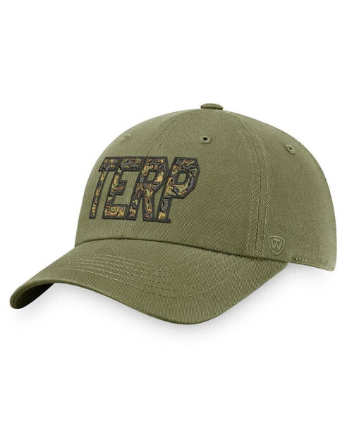 Men's Olive Maryland Terrapins OHT Military-Inspired Appreciation Unit Adjustable Hat