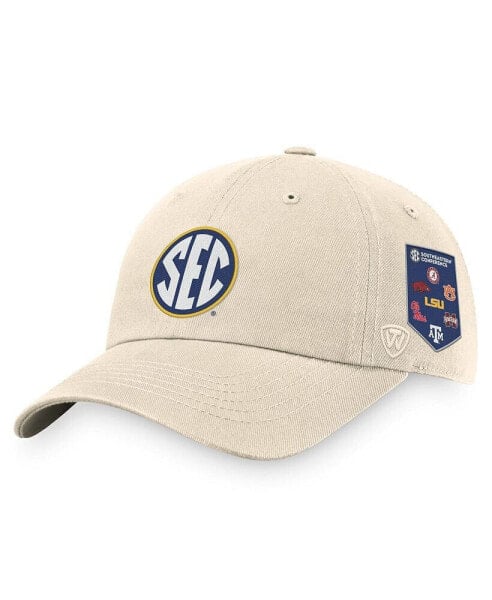 Men's Natural SEC Banner Adjustable Hat