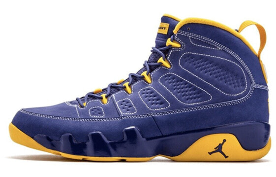 Кроссовки мужские Air Jordan 9 Retro Calvin Bailey жёлто-фиолетовые