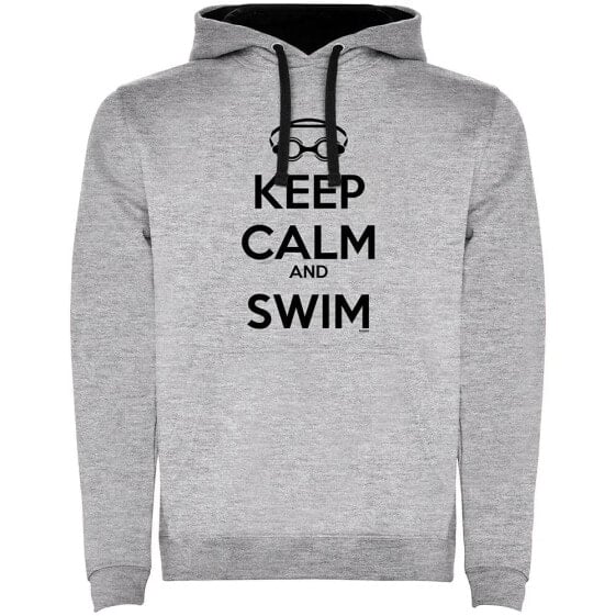 KRUSKIS Keep Calm And Swim Two-Colour hoodie