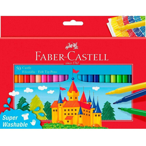 Фломастеры для детей Faber Castell 50 цветов