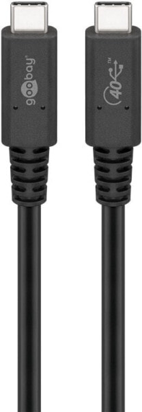 Аксессуар USB-кабель Goobay 60200 1 м USB C USB C USB4 Gen 3x2 40000 Mbit/s Черный