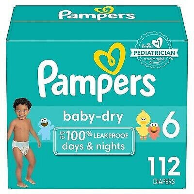 Pampers Baby Dry Diapers Enormous Pack - Size 6 - 112ct