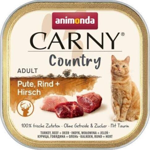 Animonda KOT CARNY COUNTRY INDYK WOŁOWINA, JELEŃ tacka /32 100g