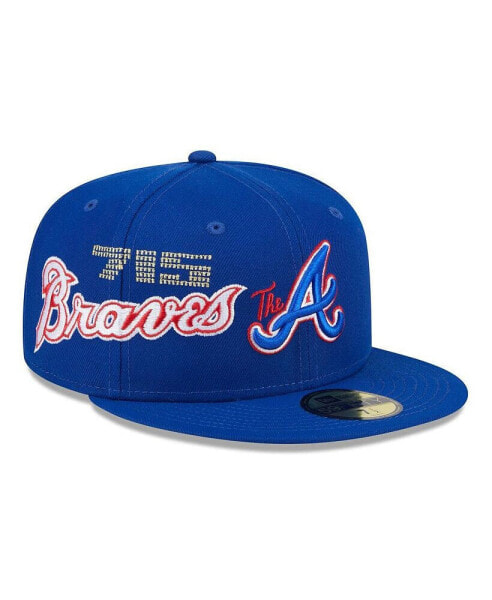 Men's Royal Atlanta Braves City Connect Icon 59FIFTY Fitted Hat