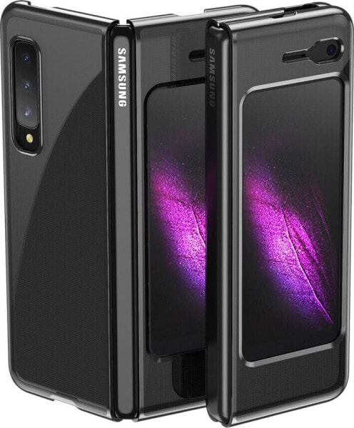 Hurtel Plating Case hard case pokrowiec etui z metaliczną ramką Samsung Galaxy Fold czarny