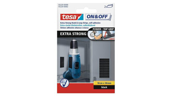 Tesa On & Off Extra Strong Strips - White - 50 mm - 10 cm - 2 pc(s)