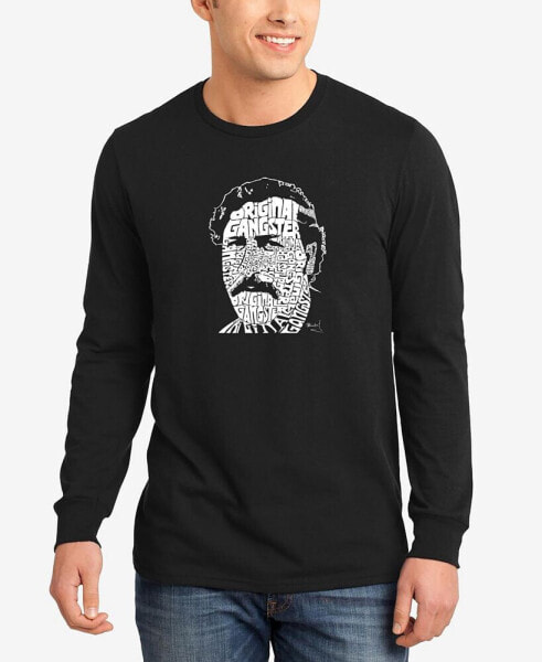 Men's Word Art Long Sleeve Pablo Escobar T-shirt