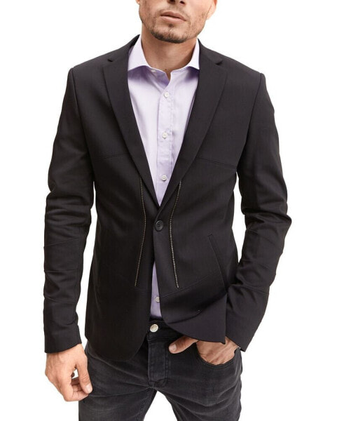 Men's Modern Super Stretch Tech Zippered Sport Coat