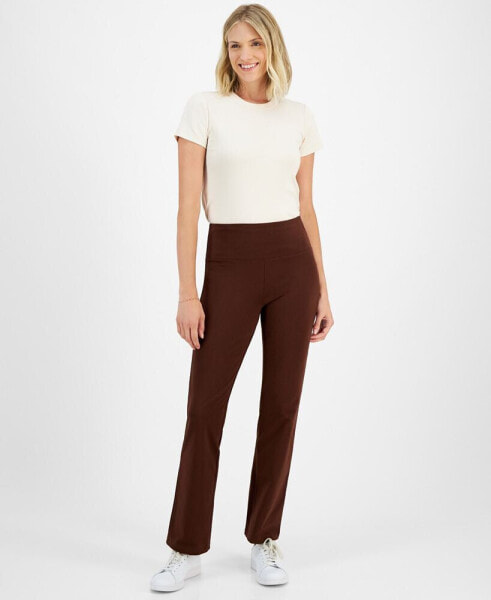 Women's High-Rise Bootcut Leggings, Created for Macy's