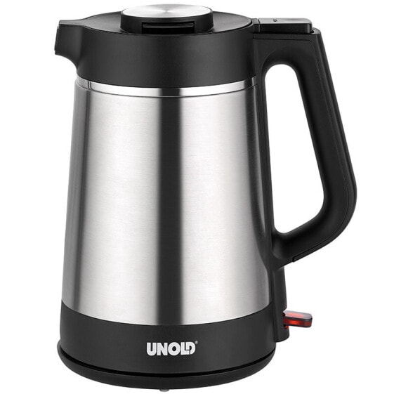 Электрический чайник Unold Thermo - 1.5 L - 1800 W - черный - нержавеющая сталь - пластик - без шнура - функция поддержания тепла