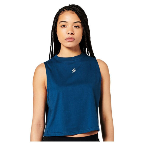 SUPERDRY Run Cropped Loose sleeveless T-shirt