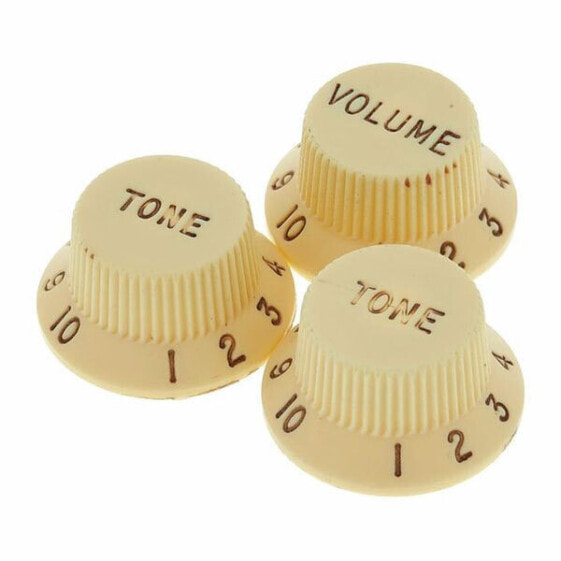 Fender Roadworn Strat Knobs WHT