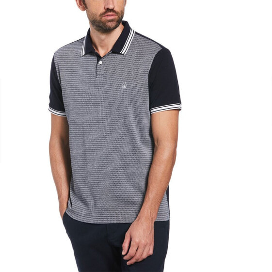 ORIGINAL PENGUIN Int Tipped Jacquard Front short sleeve polo