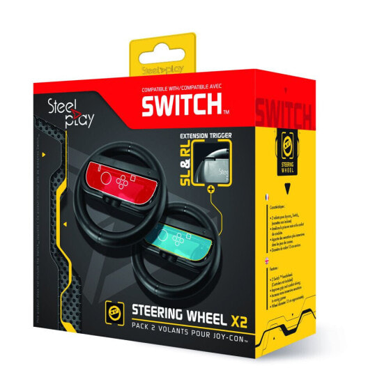 Steelplay JVASWI00010 - Nintendo Switch - Racing wheel - Black - 2 pc(s) - 130 mm - 175 g