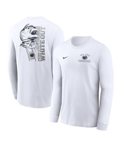 Men's White Penn State Nittany Lions 2024 White Out Long Sleeve T-Shirt