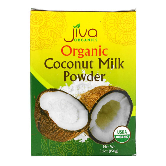 Органический Кокосовый Молочный Порошок, 5.2 унции (150 г) от Jiva Organics