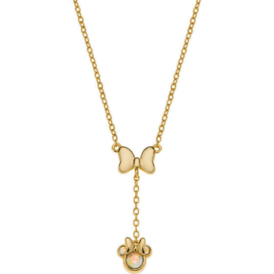 Delicate gold-plated Minnie Mouse necklace NS00054YRCL-157.CS