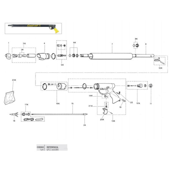 CRESSI SL-SL/Star Full Thread Holder