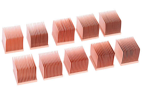 Alphacool 17427, Heatsink, Copper, Copper, 14 mm, 14 mm, 10 pc(s)