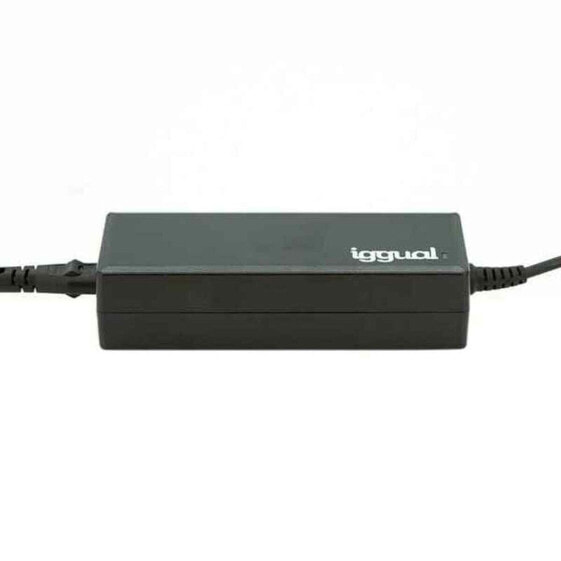 Зарядное устройство для ноутбука iggual IGG316986 90 W Чёрный