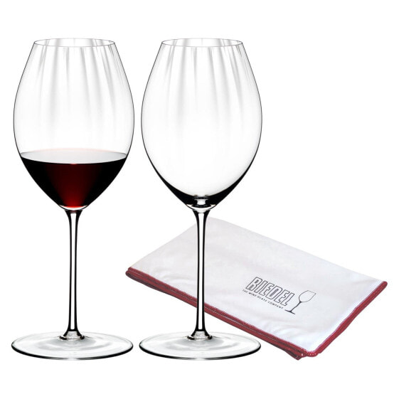 Бокалы Riedel PERFORMANCE Syrah Shiraz 2er Set включая полировочное полотенце