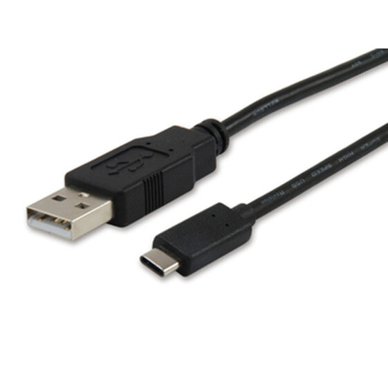 Кабель USB A — USB C Equip 12888107 Чёрный 1 m