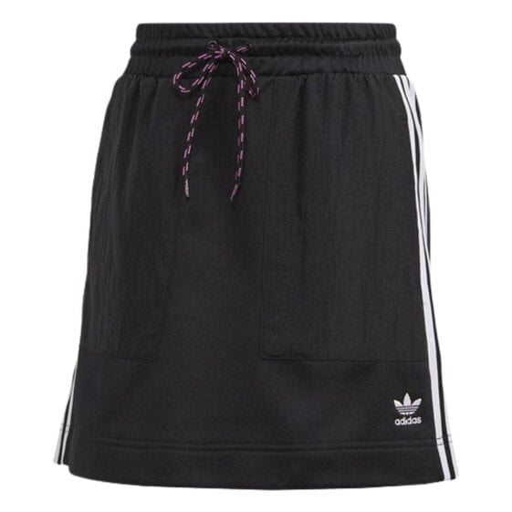 Спортивная юбка Adidas Originals 3 полоски Чёрная