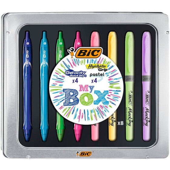 BIC Metal Box 8 Pens