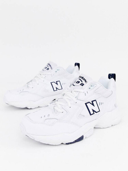 New Balance 608 trainers in white 