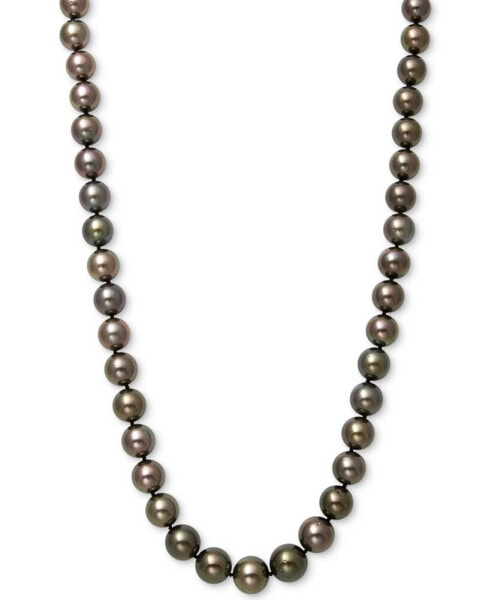 Belle de Mer cultured Tahitian Pearl (8-11mm) Strand 17.5" Necklace in 14k White Gold