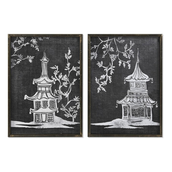 Painting DKD Home Decor 50 x 2,8 x 70 cm Oriental (2 Units)